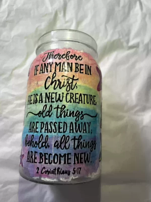 New Creation Glass Jar